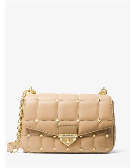 michael kors soho studded bag|soho quilted shoulder bag.